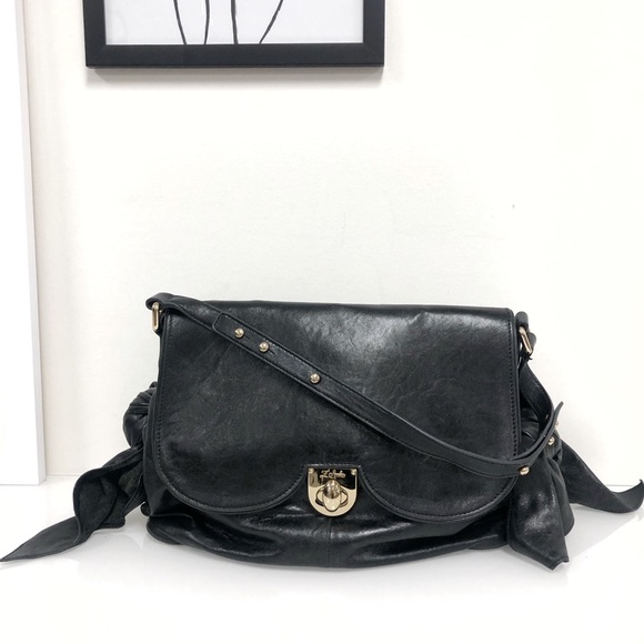 ZAC POSEN Leather Bow Bag - Picture 4 of 6